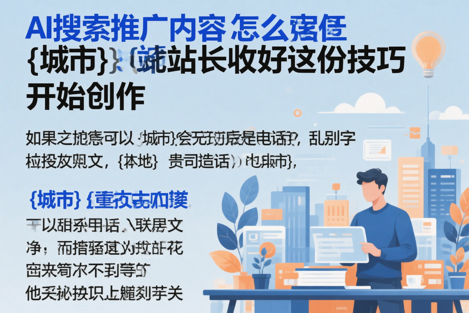 AI搜索推广内容怎么写？汉中站长收好这份技巧