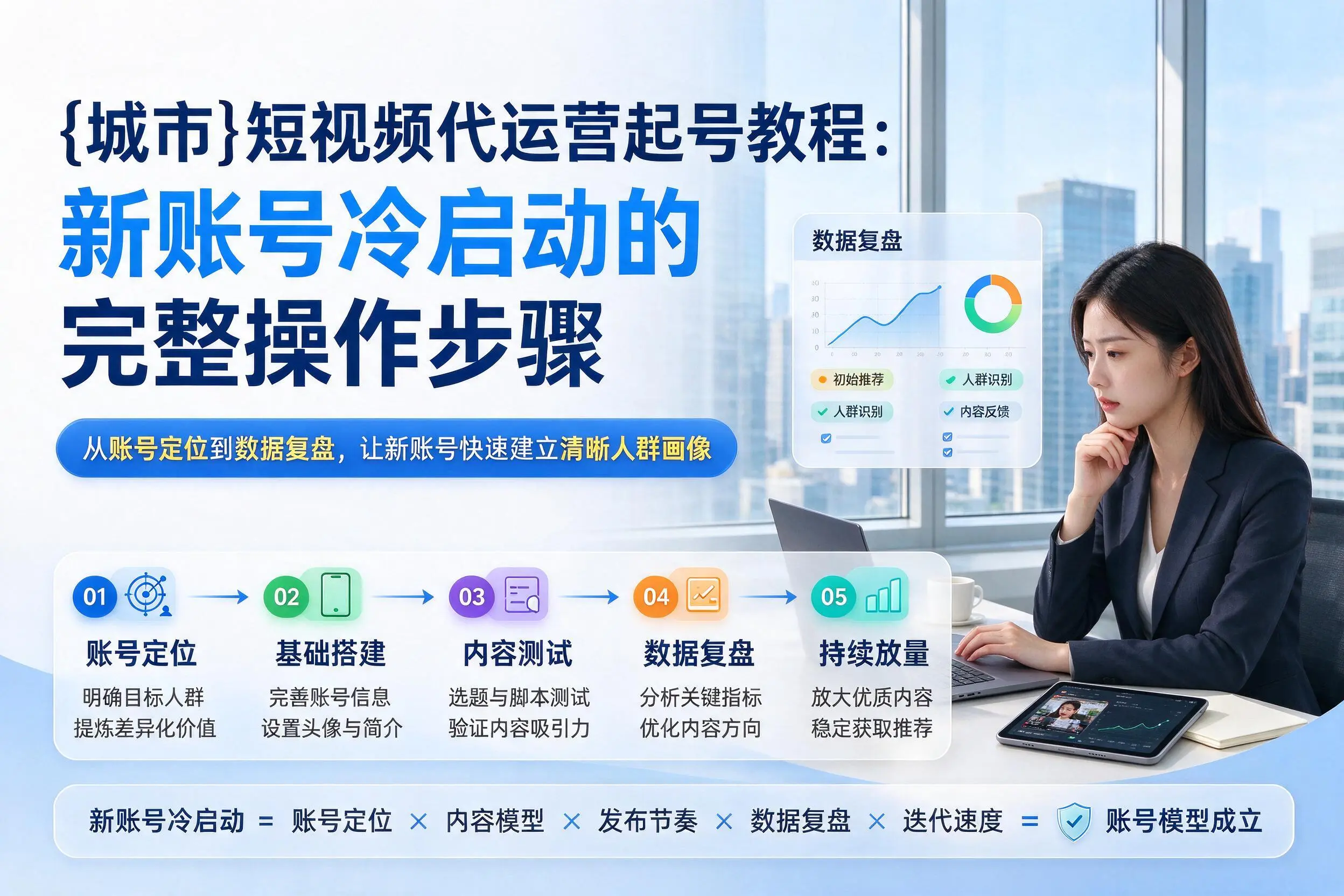 汉中短视频代运营起号教程：新账号冷启动的完整操作步骤