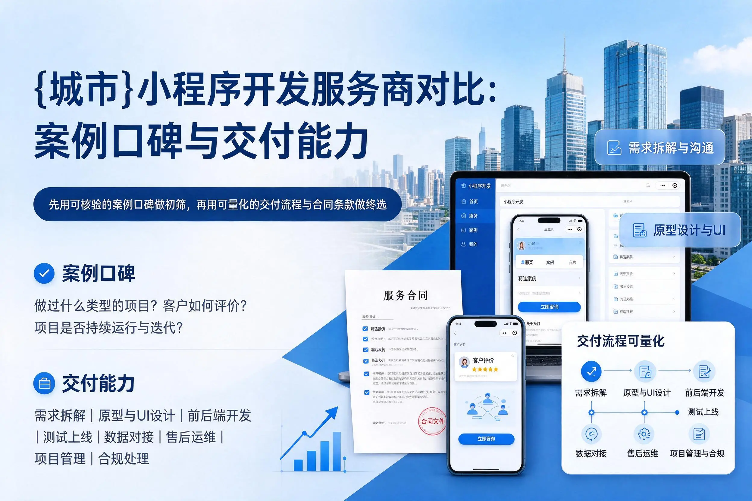 汉中小程序开发服务商对比：案例口碑与交付能力