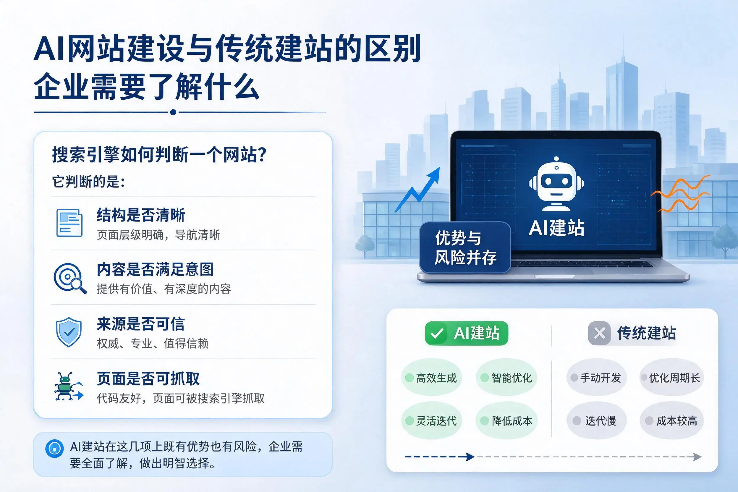 AI网站建设与传统建站的区别,汉中企业需要了解什么
