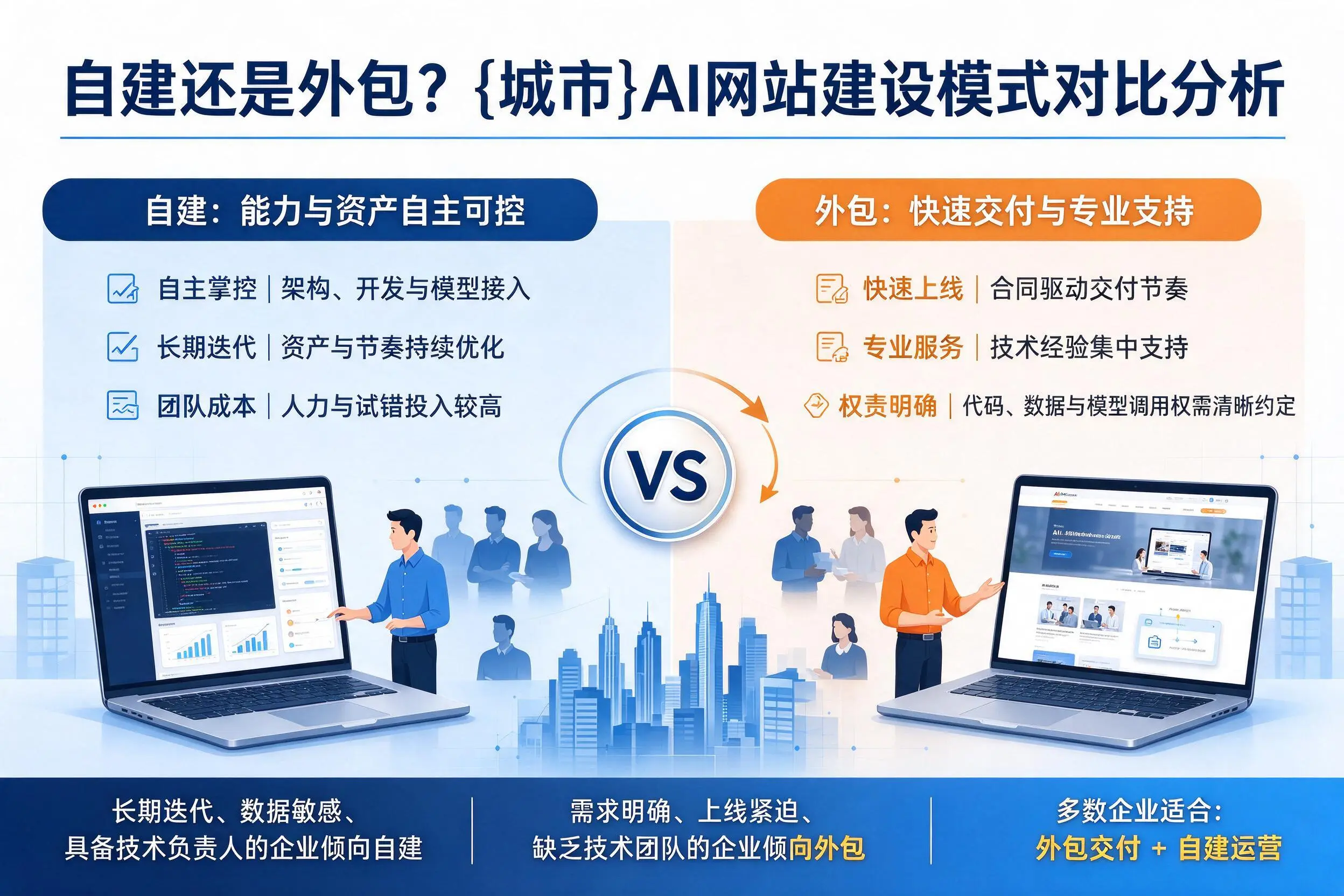 自建还是外包？汉中AI网站建设模式对比分析
