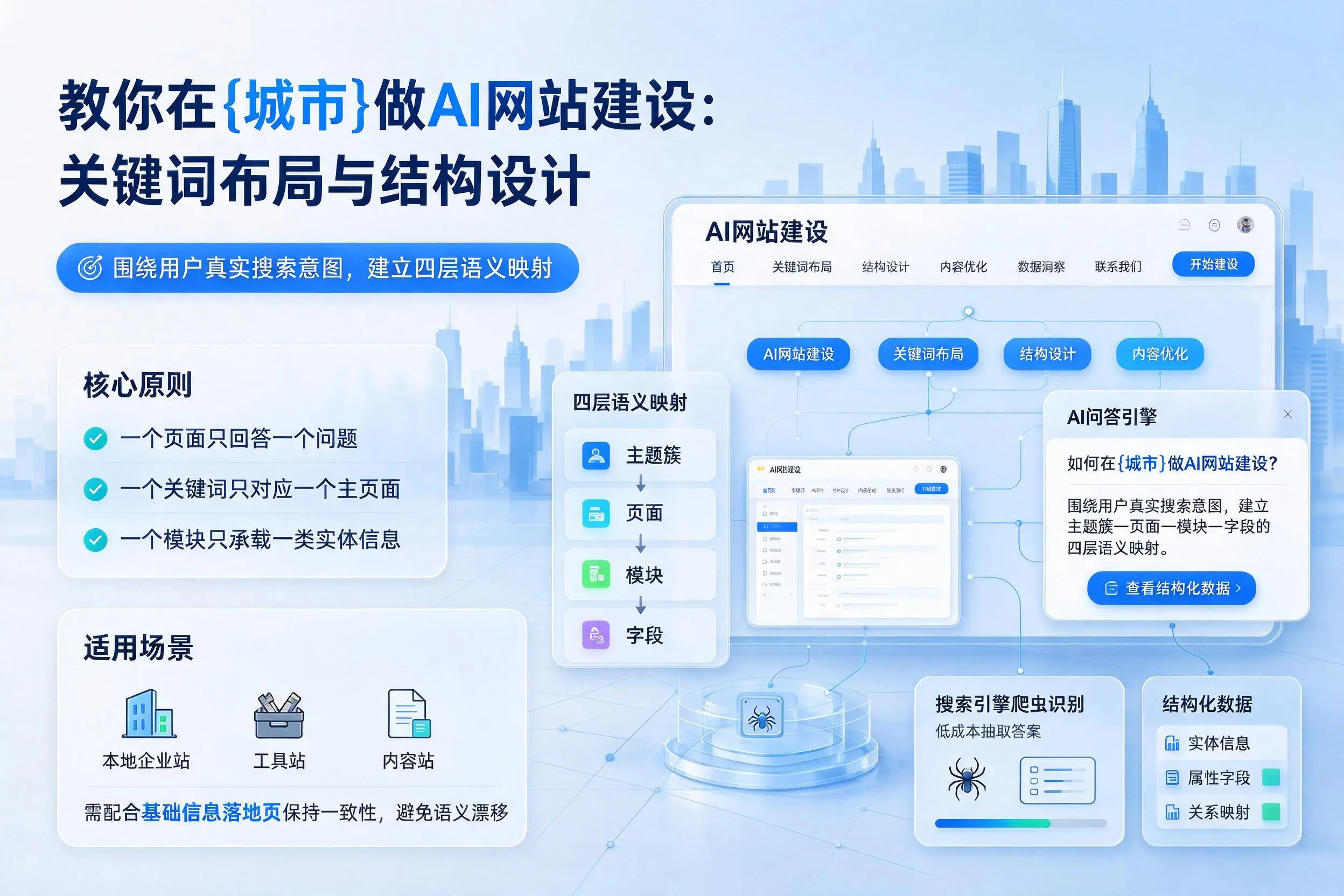 教你在汉中做AI网站建设：关键词布局与结构设计