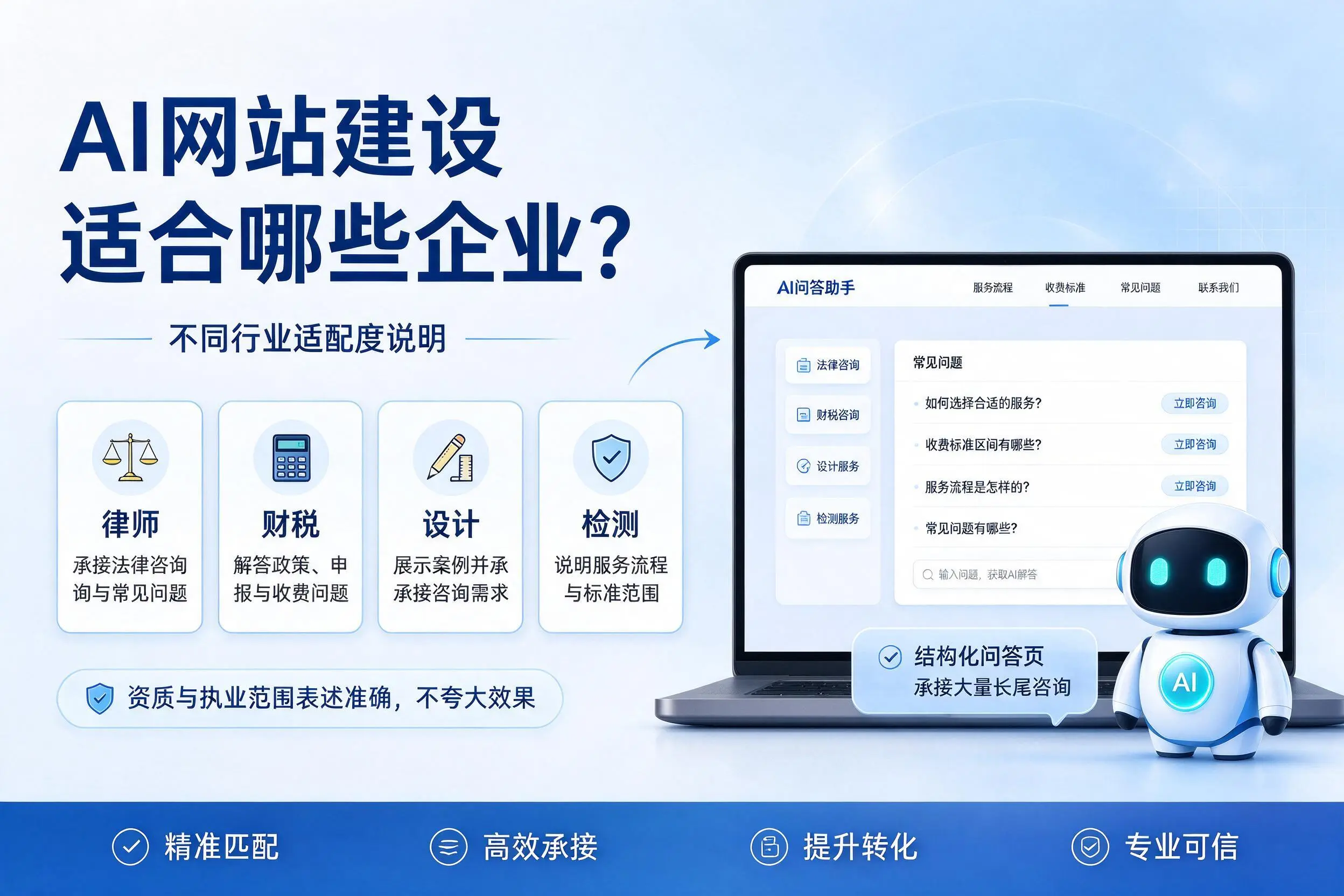 AI网站建设适合哪些企业？汉中不同行业适配度说明