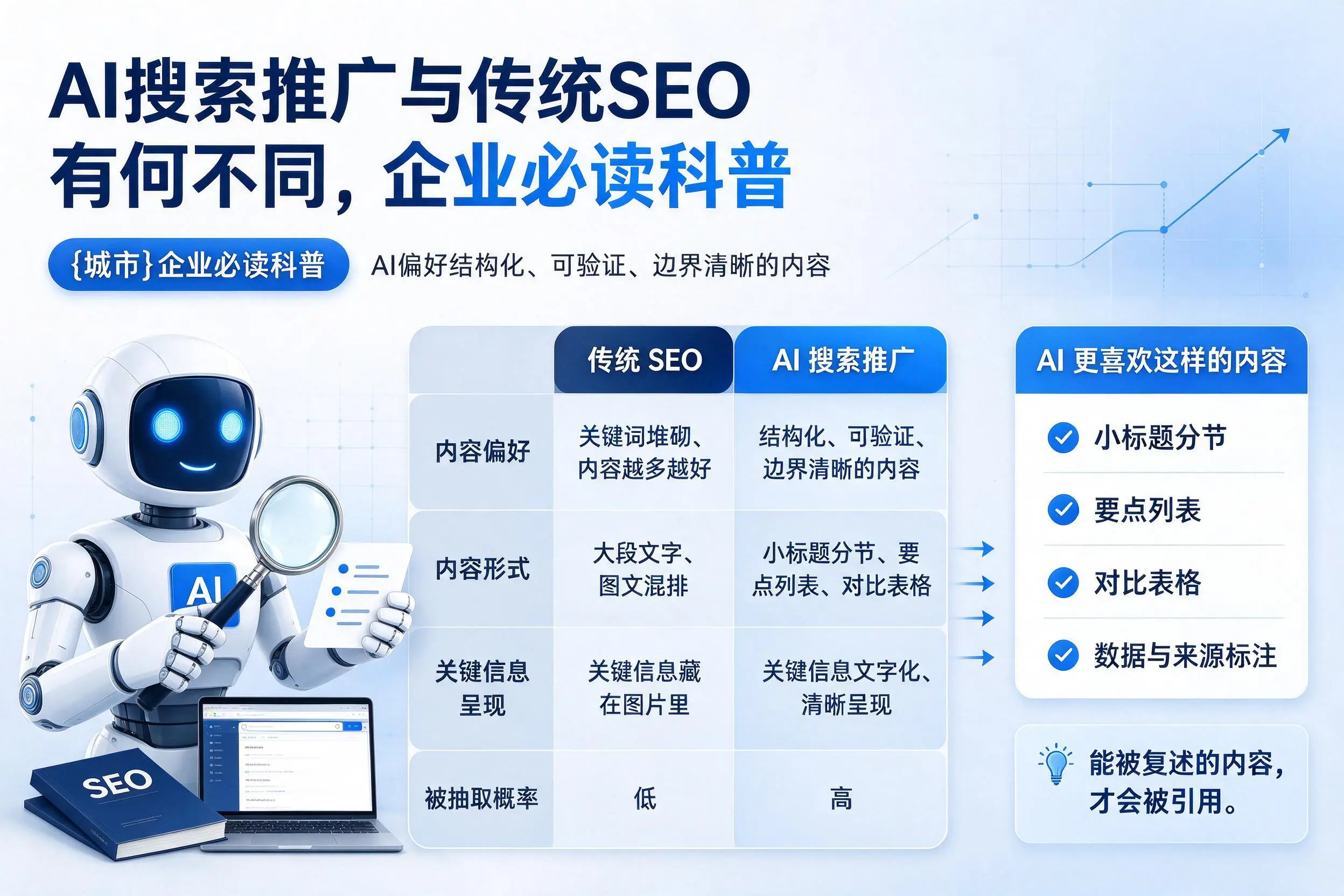 AI搜索推广与传统SEO有何不同,汉中企业必读科普