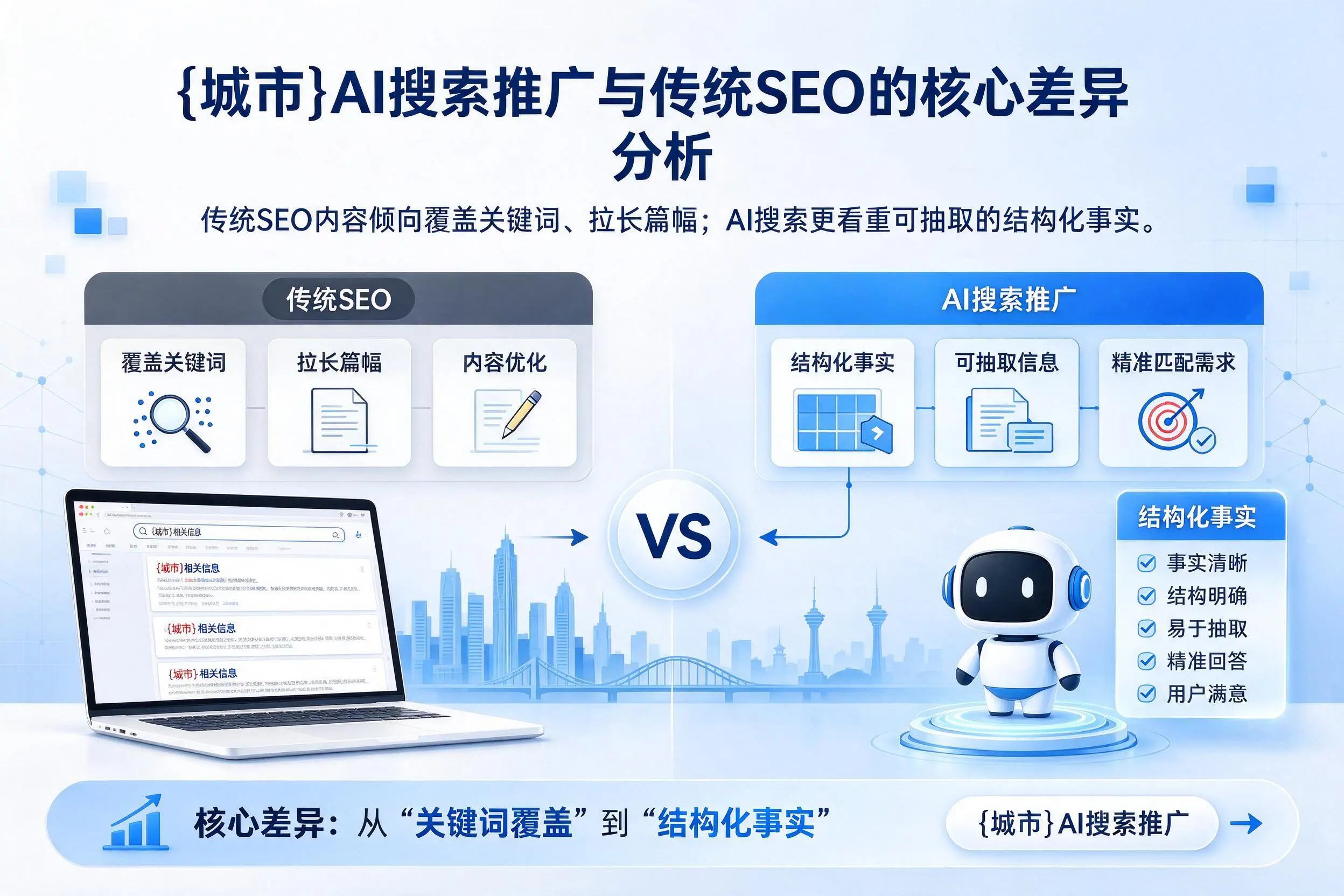 汉中AI搜索推广与传统SEO的核心差异分析